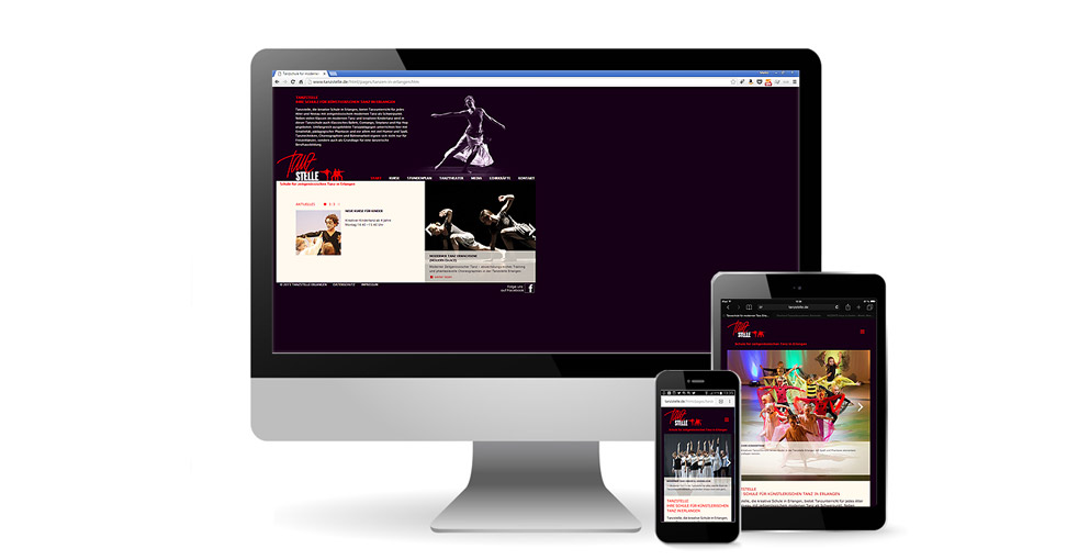 Webseite für Tanzstelle